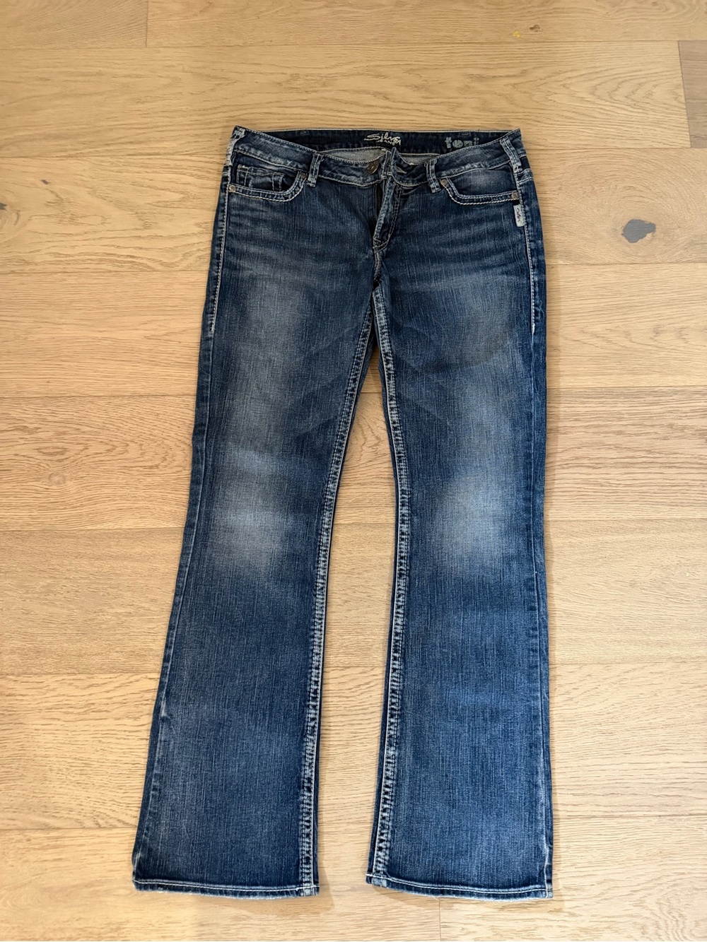 Silver Jeans Women's Dark Indigo Flared Jeans
